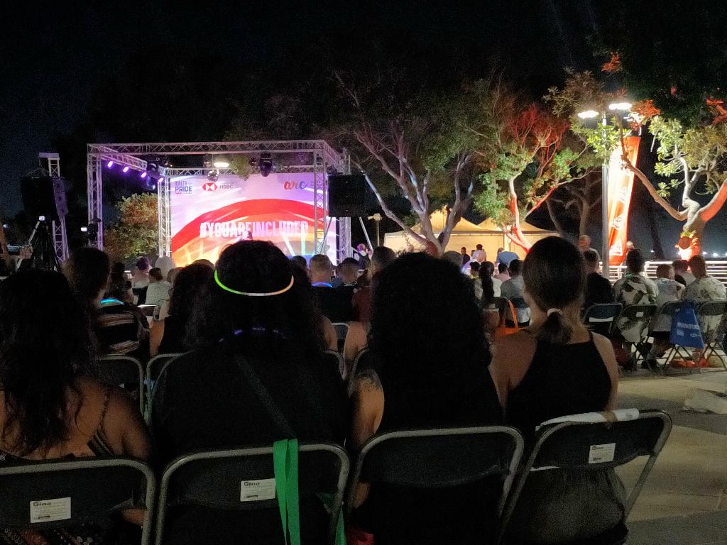 Koncert w ramach festiwalu LGBT+ w parku we Florianie