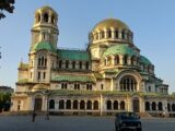 Katedra św. Aleksandra Newskiego w Sofii, widok od strony parkingu
